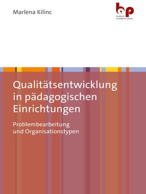 cover image of Qualitätsentwicklung in pädagogischen Einrichtungen